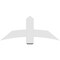 Ekena Millwork Bellingham Architectural Grade PVC Gable Bracket, 48"W x 20"H x 2"D x 6"F, 10/12 Pitch GBP048X20X0206BEL00 - alternate 4